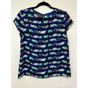 Covington Women's Cap Sleeve Light-weight Multi Color Career Blouse, Size M